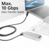 ACT USB 3.0 10 Gbit/s 60 W USB Type-C (links/rechts haaks) naar USB Type-C (boven/onder haaks) kabel, 1 meter