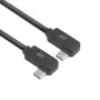 ACT USB 3.0 10Gbps 60W USB Type-C® (links/rechts haaks) naar USB Type-C® (links/rechts haaks) kabel, 2 meter