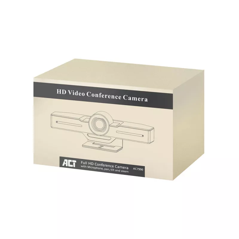 ACT Full HD-conferentiecamera met microfoon, pan-, tilt- en zoomfunctie