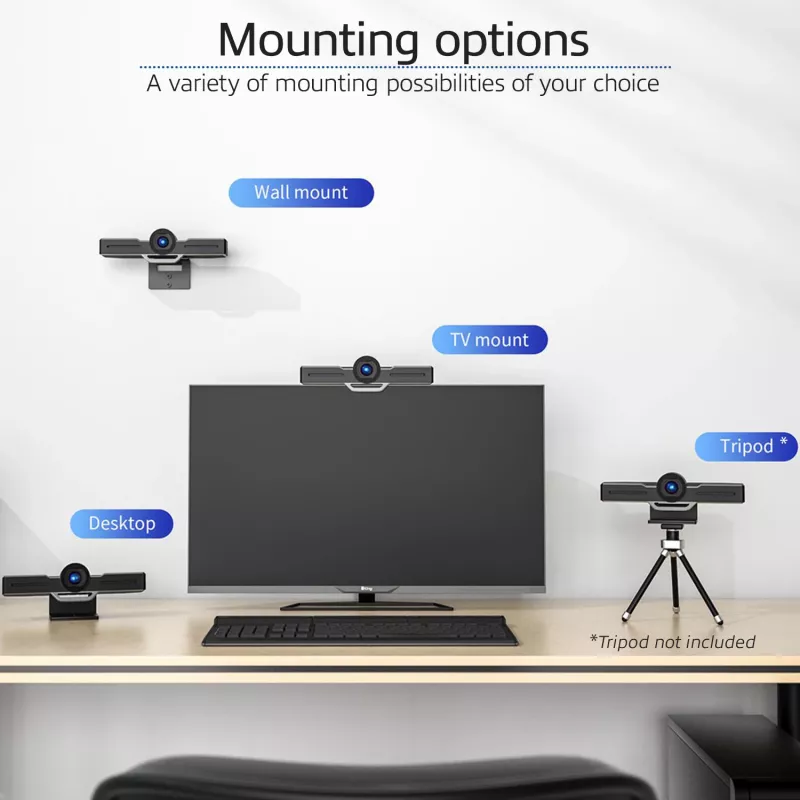 ACT Full HD-conferentiecamera met microfoon, pan-, tilt- en zoomfunctie