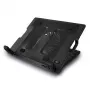 ACT laptopstandaard, met ventilator, 5-voudig in hoogte verstelbaar, 2-poorts hub