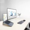 Laptopstandaard ACT AC8115 aluminium grijs 190x260x90 mm