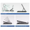 Laptopstandaard ACT AC8145 5 instelbare hoogtes zwart