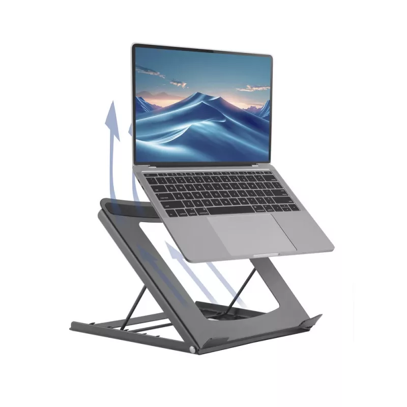 Laptopstandaard ACT AC8145 5 instelbare hoogtes zwart