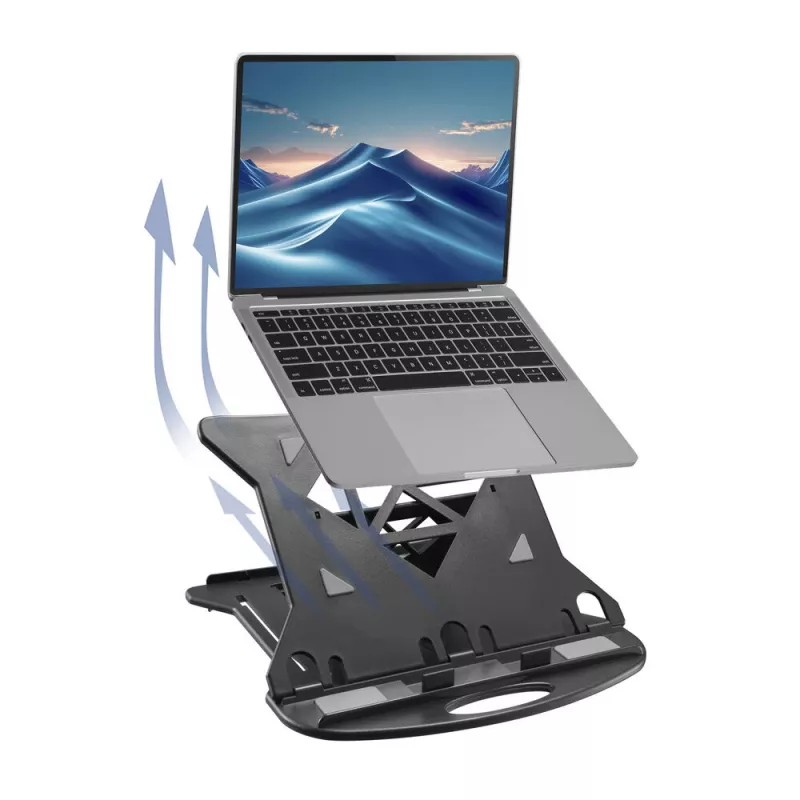 Laptopstandaard ACT AC8150 opvouwbaar 7 instelbare hoogtes zwart