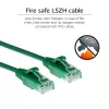 ACT groen 2 meter LSZH U/UTP CAT6 datacenter slimline patchkabel met RJ45-stekkers