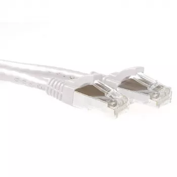 ACT wit 3 meter SFTP CAT6A patchkabel rastnasenschutz met RJ45-stekkers