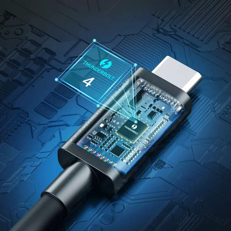 USB-C naar USB-C Thunderbolt 4 kabel CHOETECH — 40 Gbit/s, 100 W laadvermogen