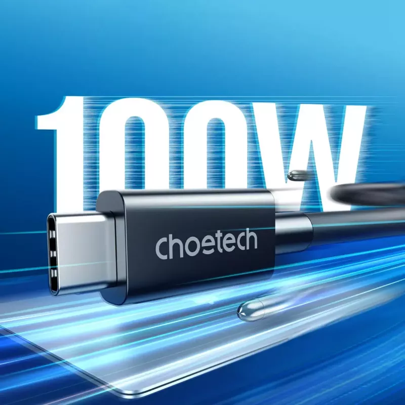 USB-C naar USB-C Thunderbolt 4 kabel CHOETECH — 40 Gbit/s, 100 W laadvermogen