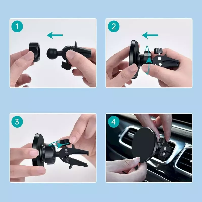 Magnetische autohouder CHOETECH voor iPhone 12, geschikt voor ventilatierooster, compacte houder