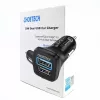 Voeding CHOETECH C0051 dual USB-A 36W QC3.0, zwart