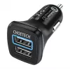Voeding CHOETECH C0051 dual USB-A 36W QC3.0, zwart