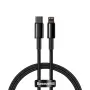 Kabel Baseus Tungsten Gold 1 m zwart Lightning naar USB-C