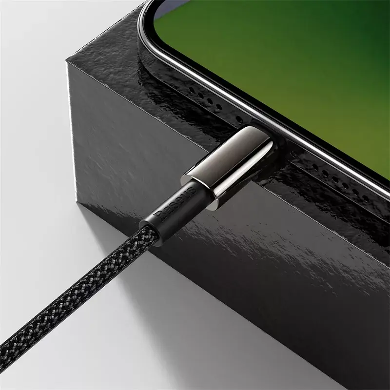 Kabel Baseus Tungsten Gold 2 m zwart Lightning USB-C