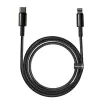Kabel Baseus Tungsten Gold 2 m zwart Lightning USB-C
