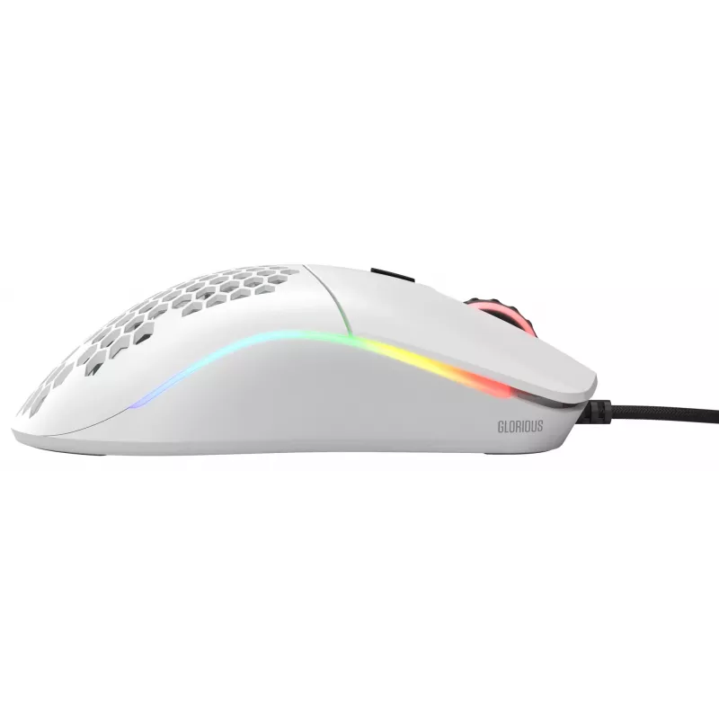 Glorious Gaming Glorious Model O Muis Regular (wit), rechtshandig, optisch, USB Type-A, 12000 DPI, wit