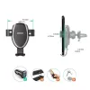 Autohouder voor telefoon CHOETECH T536-S met 10W draadloos laden, montage op dashboard/voorruit