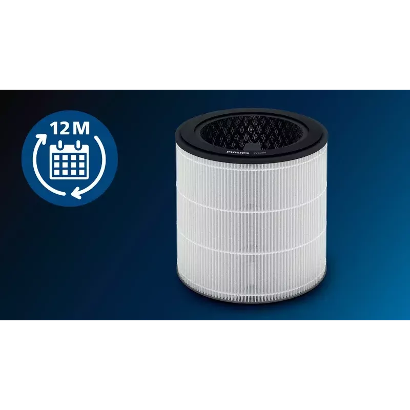Philips FY1700/30 NanoProtect HEPA-vervangingsfilter, geïntegreerd 3-in-1, voor 1000-serie AC1711/AC1715, grijs