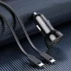 Indoor-oplader Choetech TC0008 zwart sigarettenaansteker snelopladen