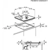 Electrolux EGE6172NOK kookplaat zwart inbouw 60 cm combi 4 zone(s), touch- en draaiknoppen