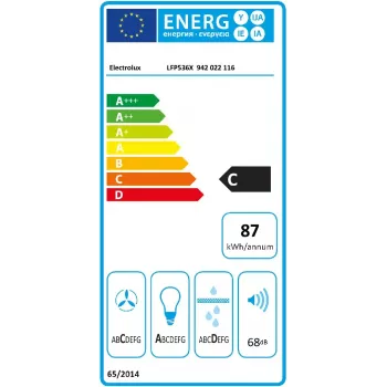 Electrolux LFP536X semi-inbouw (uitschuifbaar) grijs, roestvrijstaal 600 m³/h