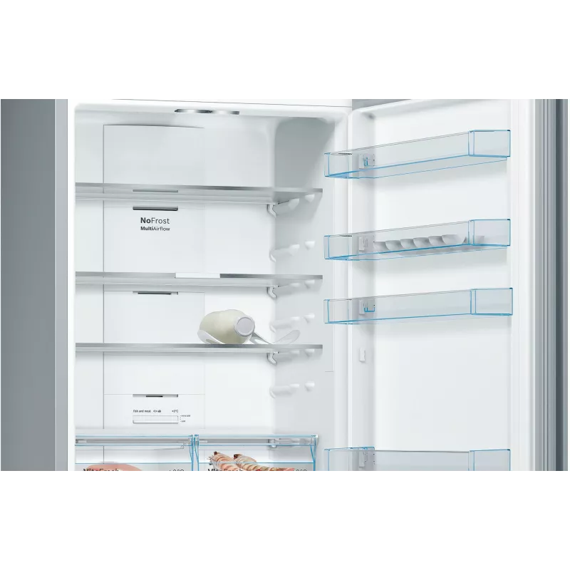 Bosch Serie 4 KGN49XLEA koel-vriescombinatie vrijstaand 438 L roestvrijstaal