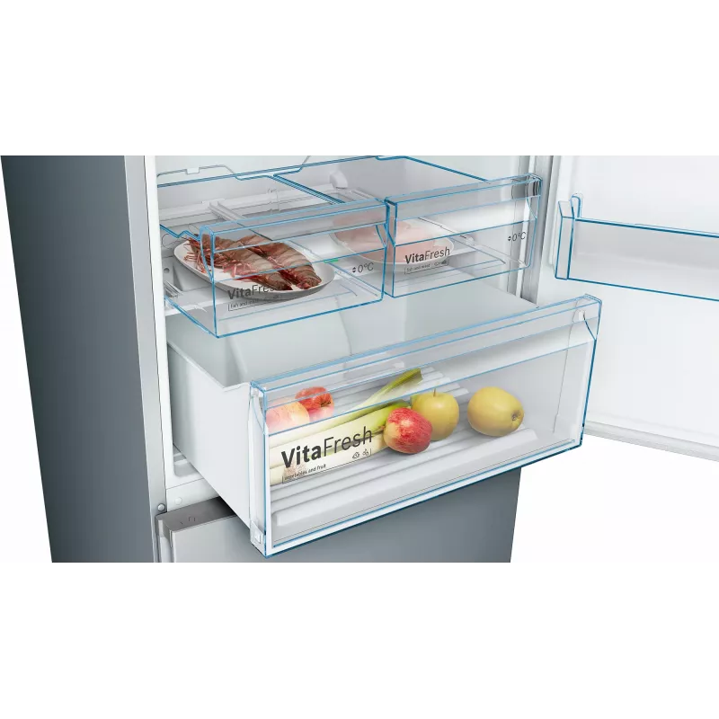Bosch Serie 4 KGN49XLEA koel-vriescombinatie vrijstaand 438 L roestvrijstaal