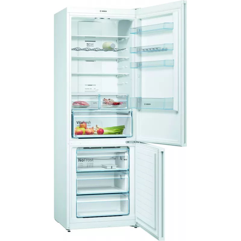 Bosch Serie 4 KGN49XWEA koel-vriescombinatie vrijstaand 438 L wit