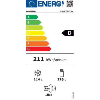 Samsung RB38C671DSA vrijstaande koelkast 390 L zilver