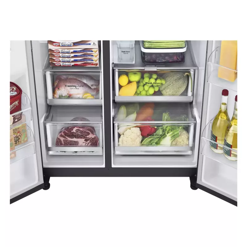 LG InstaView™ ThinQ™ GSXV91MCAE American koel-vriescombinatie 635 L