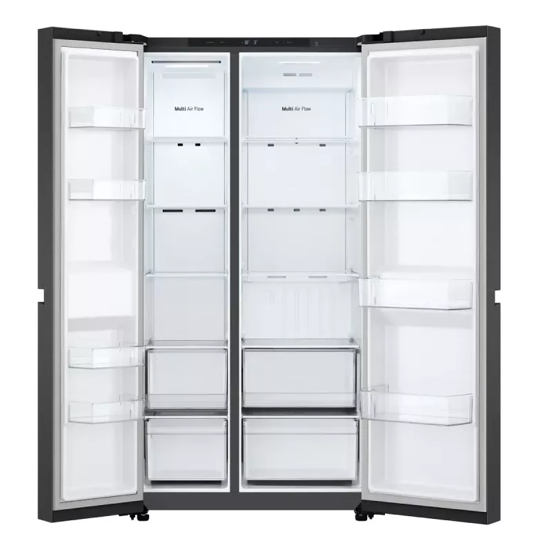 LG GSBC40EPPE side-by-side koelkast vrijstaand 664 L E zwart