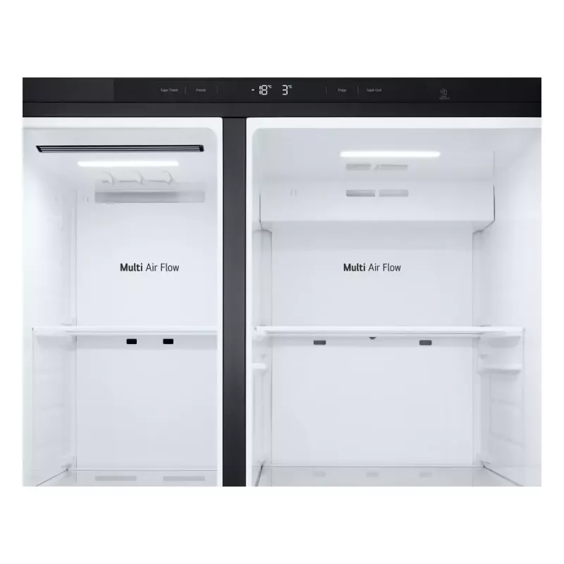 LG GSBC40EPPE side-by-side koelkast vrijstaand 664 L E zwart
