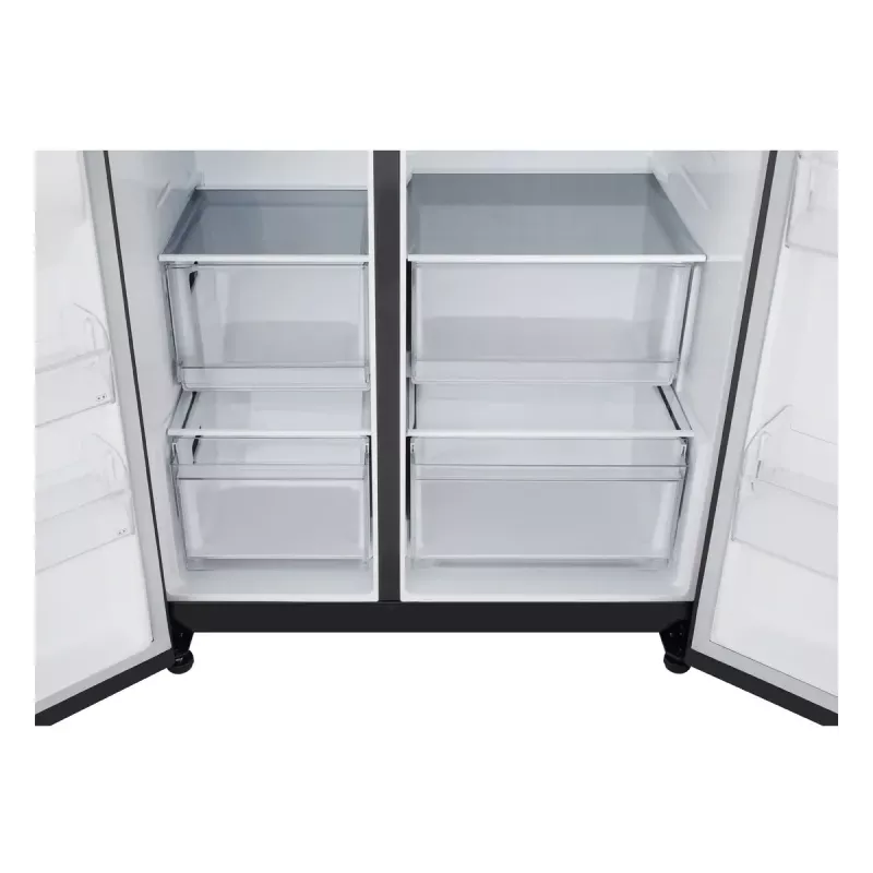 LG GSBC40EPPE side-by-side koelkast vrijstaand 664 L E zwart