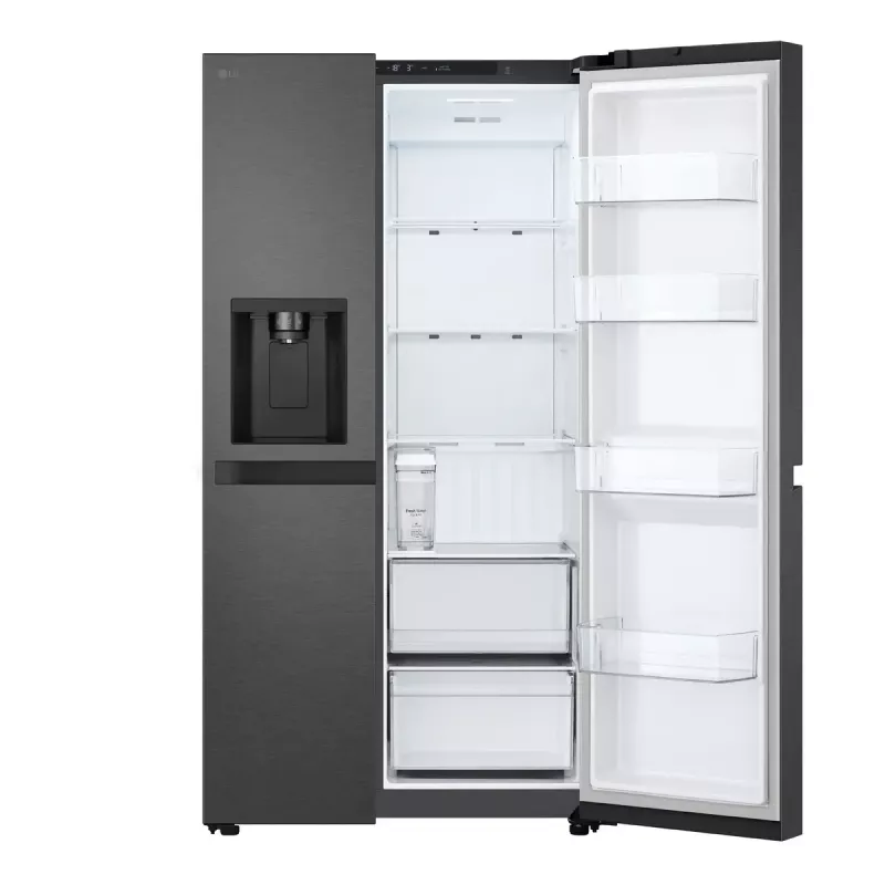 LG GSLC41EPPE side-by-side koelkast vrijstaand 641 L zwart