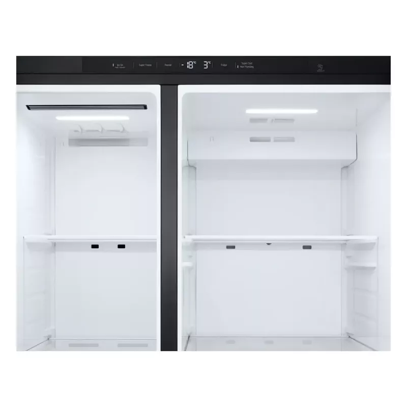 LG GSLC41EPPE side-by-side koelkast vrijstaand 641 L zwart