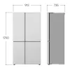 LG GSLC41EPPE side-by-side koelkast vrijstaand 641 L zwart