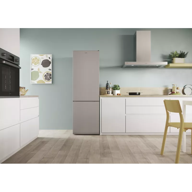 Candy City Combi CCT3L517ES vrijstaand 260 L zilver