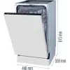 Gorenje GV 520 E 10 EB volledig integreerbaar 11 couverts