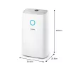 Philips 3000 series DE3306/11 luchtontvochtiger 4 L 51 dB wit, lichtgrijs