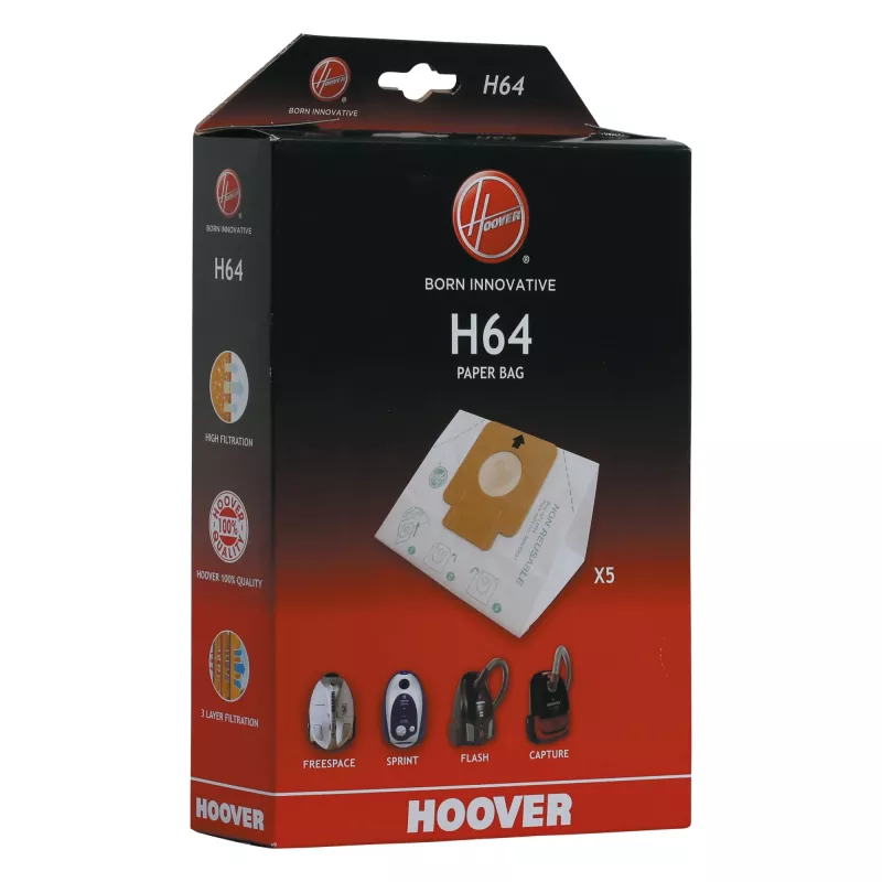 Hoover H64 BAG stofzuigerzak voor cilinderstofzuiger