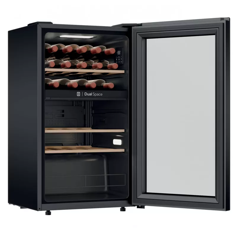 Candy DiVino CNWQ4G32G2 compressor-wijnkoelkast vrijstaand zwart 32 flessen
