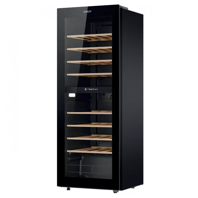 Candy CNWQ4G56G2 compressor-wijnkoeler vrijstaand zwart 56 flessen