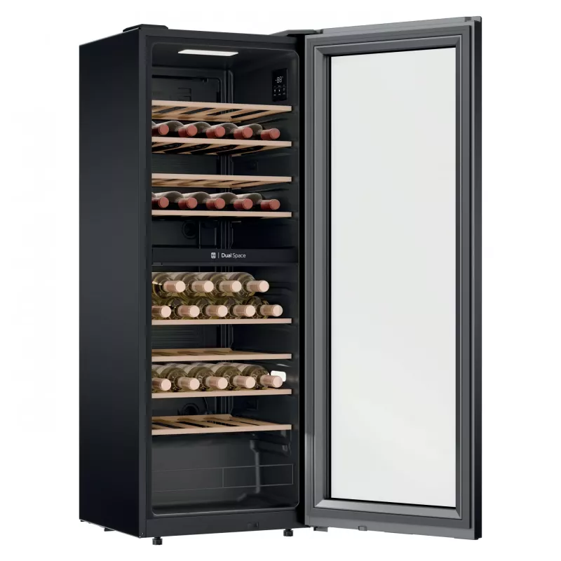 Candy CNWQ4G56G2 compressor-wijnkoeler vrijstaand zwart 56 flessen