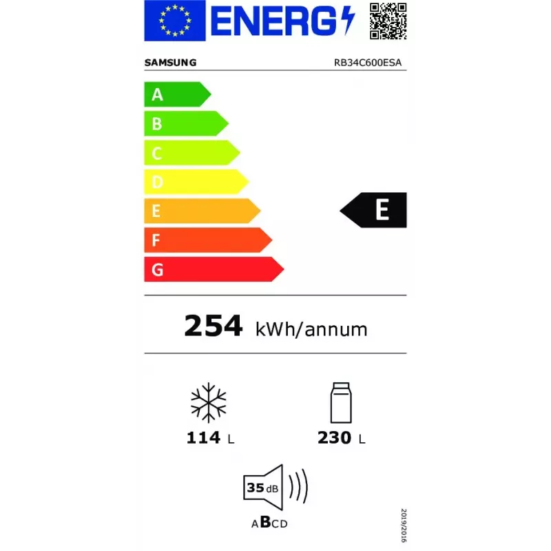 Samsung RB34C600ESA vrijstaand roestvrijstaal