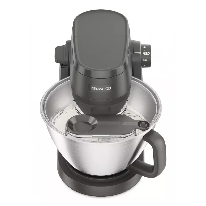 Keukenmachine Kenwood KHC30.070GY — 1000 W, 4,3 L RVS kom, draaiknop, grijs