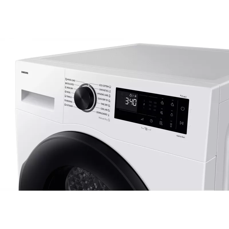 Samsung DV90DG52A0AELE warmtepompdroger vrijstaand frontlader 9 kg wit