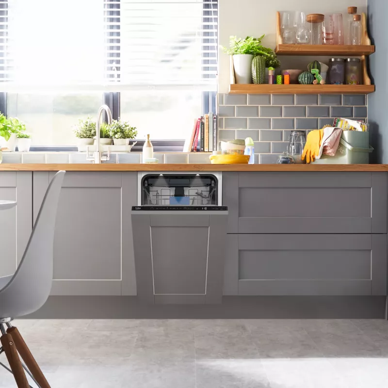 Beko BDIS38040Q ingebouwde slimline vaatwasser met AquaIntense®