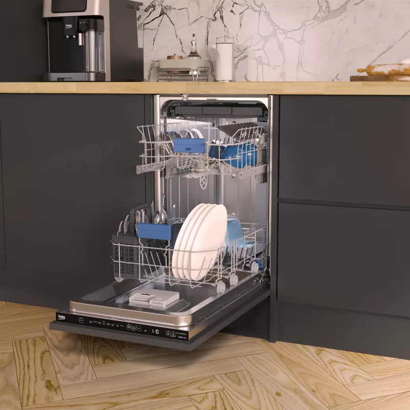 Beko BDIS38040Q ingebouwde slimline vaatwasser met AquaIntense®