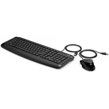 HP Pavilion toetsenbord en muis 200, bedraad, USB, mechanisch, QWERTY, zwart, muis inbegrepen