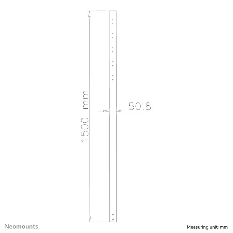 Neomounts FPMA-CP150 verlengstang tv-plafondsteun - h 150 cm